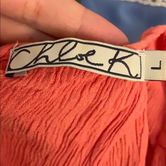 COPY - Chloe K Coral Crop Tank Top - Picture 5 of 7